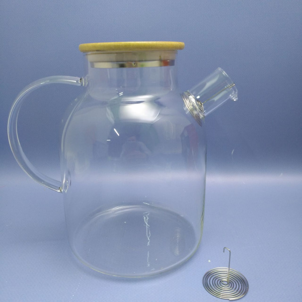 УЦЕНКА! Чайник заварочный 1500 мл., жаропрочное стекло, спиральное сито